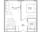 Студия, 37 м²