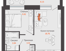 2-к. квартира, 40 м²