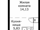 Студия, 28&nbsp;м²