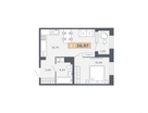 Студия, 36&nbsp;м²