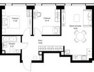 2-к. квартира, 55&nbsp;м²