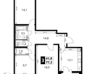 3-к. квартира, 77&nbsp;м²