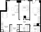 2-к. квартира, 88 м²