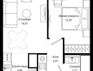 1-к. квартира, 41 м²