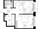 1-к. квартира, 47&nbsp;м²