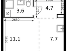 Студия, 27&nbsp;м²