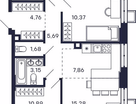 3-к. квартира, 81&nbsp;м²