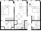 2-к. квартира, 66&nbsp;м²