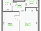 1-к. квартира, 43&nbsp;м²