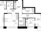 2-к. квартира, 86&nbsp;м²