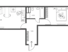 1-к. квартира, 45,3&nbsp;м²