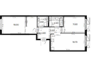 2-к. квартира, 63,7 м²