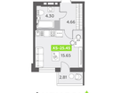 Студия, 25&nbsp;м²