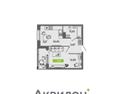 1-к. квартира, 33&nbsp;м²