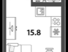Студия, 20,8&nbsp;м²