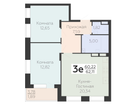 3-к. квартира, 62&nbsp;м²