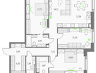 3-к. квартира, 113&nbsp;м²
