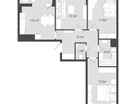 3-к. квартира, 62 м²
