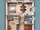 Двухэтажный дом, 140 м²