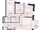 3-к. квартира, 89 м²