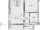 2-к. квартира, 57,5 м²