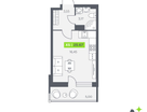 Студия, 25&nbsp;м²