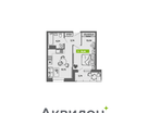 Студия, 36&nbsp;м²