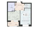 1-к. квартира, 33&nbsp;м²