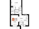 2-к. квартира, 61&nbsp;м²