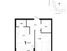 1-к. квартира, 45&nbsp;м²