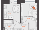1-к. квартира, 34&nbsp;м²