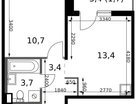 1-к. квартира, 32 м²