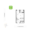 Студия, 28 м²