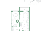 1-к. квартира, 41 м²