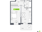 Студия, 42&nbsp;м²
