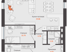 3-к. квартира, 82 м²
