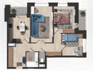 1-к. квартира, 77&nbsp;м²