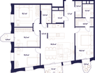 4-к. квартира, 127 м²