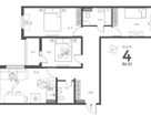 4-к. квартира, 86,3 м²