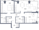 2-к. квартира, 81&nbsp;м²
