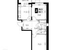 2-к. квартира, 58&nbsp;м²