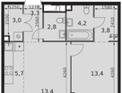 2-к. квартира, 49&nbsp;м²