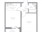 2-к. квартира, 41,5&nbsp;м²