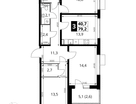 3-к. квартира, 79&nbsp;м²