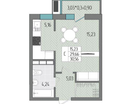 1-к. квартира, 30,6&nbsp;м²