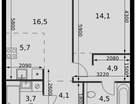 2-к. квартира, 53 м²