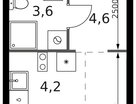 Студия, 22 м²