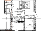 Студия, 22&nbsp;м²