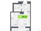 Студия, 28&nbsp;м²