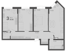 3-к. квартира, 81 м²